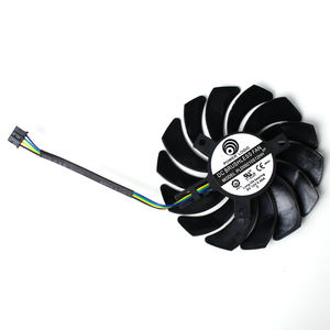 PLD09210S12HH Aluminio y cobre ABS Tarjeta gráfica Ventilador de refrigeración Disipador de calor de plástico para RTX2060 SUPER 8GB VENTUS Negro DC 12V - Product Image 4