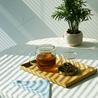 Ensemble de tasses à café en verre borosilicate écologique fait main vintage personnalisable 350 ml Résistant à la chaleur Transparent Moderne Luxe