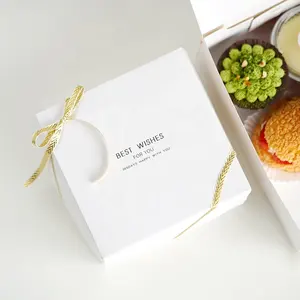 Food Grade Hadiah Ulang Tahun Foil Laminasi Matt Kokoh Karton ChocolateCake Packaging Box untuk Donat Butter Bahasa Italia Tiramisu