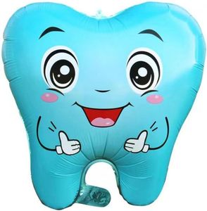 Ballon en aluminium en forme de dents, version brillante, fournitures de fête, décorations, jouet pour enfants - Product Image 2