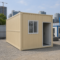 Maison conteneur pliable moderne à installation rapide, durable pour dortoir temporaire, école, bureau, bâtiment, logement