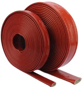 Tubo de Aislamiento Trenzado de Fibra de Vidrio para Mangueras Hidráulicas, Protección de Cables Eléctricos, Funda de Silicona Resistente al Fuego - Product Image 2