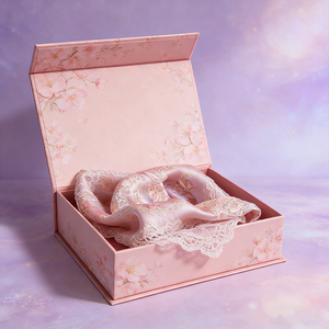 Caja Magnética de Lujo Personalizada, Decorada Estilo Libro, con Laminado Mate y Estampado en Dorado para Joyería y Empaque de Boutique - Product Image 3