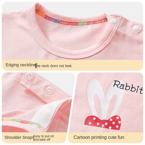 Kids' Long-Sleeved Knitted Casual <strong>T</strong>-<strong>Shirt</strong> Spring Autumn Cotton Eco-friendly Cartoon Print for Girls Boys - Product Image 4