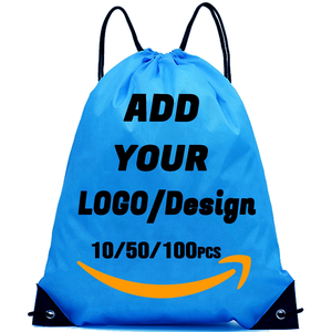 Custom Nylon Polyester Draw String <b>Backpack</b> Waterproof Foldable Design for Sports Gym Swimming & Traveling - Product Image 1