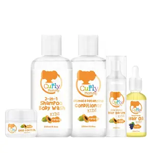 CURLYMOMMY 개인 상표 sultfate 무료 부드러운 보습 및 영양 아기 바디 워시 샴푸