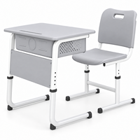 Bureau et chaise d'école de style général d'Asie du Sud-Est, hauteur réglable