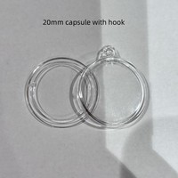 Support rond en acrylique pour médailles commémoratives avec crochet ou accrocheur