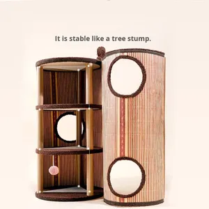 Tempat Tidur Kucing, Papan Garukan Kucing, Tong <span class=keywords><strong>Sisal</strong></span> Multifungsi, Menara Garukan Besar, Tempat Panjat Kucing - Product Image 4