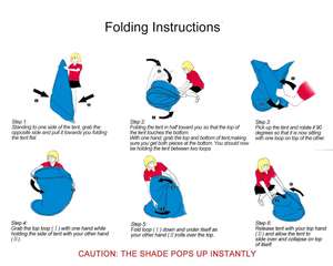 Carpa de Playa Plegable, Toldo, Refugio del Sol, Cabaña para Adultos, Bebés y Niños, Actividades al Aire Libre, Camping, Pesca, Senderismo, Picnic, Turismo - Product Image 3