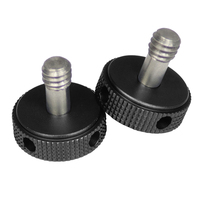 Perilla de Bloqueo de Acero Inoxidable CNC de 1/4'' Reforzada para Trípodes DSLR, Soportes de Cámara, Flash y Placas de Liberación Rápida