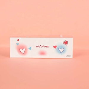 Adesivi creativi simpatici per il viso atmosfera festiva Stencil Stencil usa e getta temporaneo tatuaggio finto per il viso Body Art - Product Image 6