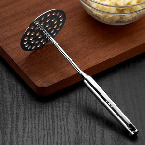 Outils <span class=keywords><strong>de</strong></span> cuisine polisseuse à pommes <span class=keywords><strong>de</strong></span> terre en acier inoxydable presse-purée nourriture pour bébé purple pomme <span class=keywords><strong>de</strong></span> terre citrouille ménage presse-boue - Product Image 3