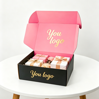 Boîtes d'emballage en carton rigide jetables de qualité alimentaire pour biscuits, gâteaux et brownies, personnalisables en gros avec gaufrage