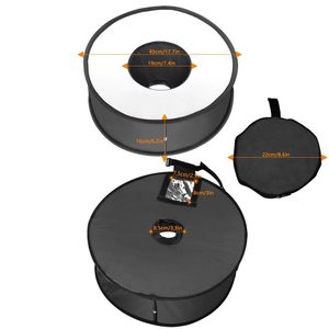 Großhandel faltbare Blitz diffusor Blitzlicht Ring 45cm runde Licht Softbox - Product Image 1
