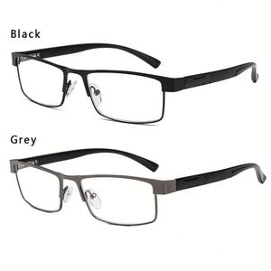 Gafas de Lectura con Montura Metálica para Hombre, Estilo Ejecutivo 2025, con Protección Anti Luz Azul y para Presbicia, de +1.0 a +4.0 - Product Image 1