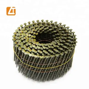 Painted Coil Nail Flat Ring Coated Shank Spiral Smooth Pallet Nail Wire Coil Nails For Pallet