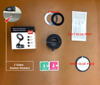 Support de Téléphone Magnétique de Voiture en Alliage Pliable 2025 à Rotation 360 Degrés avec Aspiration sous Vide pour iPhone 16 SE 15 Pro Max 17