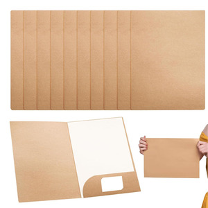 <strong>Custom</strong> Soft Cover Kraft <strong>Paper</strong> <strong>Folder</strong> 2 Pockets <strong>Files</strong> Holders for Business <strong>Documents</strong> - Product Image 3