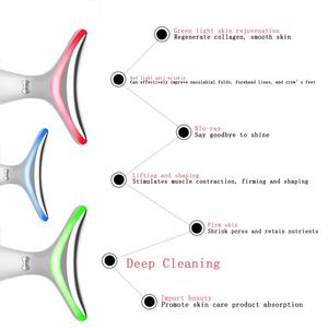 Masseur facial et cervical rechargeable ABS 4 couleurs avec vibration et technologie EMS pour les soins de la peau - Product Image 6