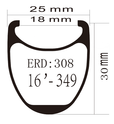 16 pulgadas 349 25X30