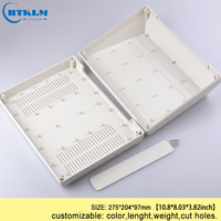 Boîtier de bureau en ABS, boîtier d'instrument en plastique 275*204*97mm, boîtier en plastique DIY, boîte de commutation, boîte de jonction électronique
