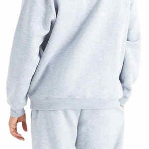 Suéter para hombre, chándal de algodón/poliéster de alta calidad, diseño sólido, cuello redondo, talla XL, logotipo personalizado, chándal en blanco - Product Image 6