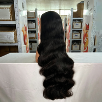 Perruque Lace Front sans colle, ondulée, avec cheveux de bébé doublement étirés, polyvalente, densité 150/180%, cheveux brésiliens Remy pour usage quotidien
