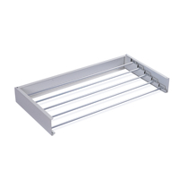 Promotion : Séchoir mural moderne Gracewise B11 en acier et alliage d'aluminium, robuste, pliable, à 5 niveaux, avec crochets