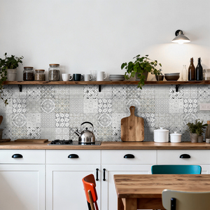 Piastrelle Decorative Floreali Moderne in <span class=keywords><strong>PVC</strong></span> Autoadesive, Impermeabili, Adesivi Murali <span class=keywords><strong>per</strong></span> Cucina, <span class=keywords><strong>Bagno</strong></span>, Camera da Letto - Product Image 6