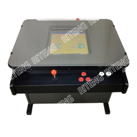Console rétro en fer de 19 pouces, jeux de 60 en 1 à pièces, table d'arcade cocktail, machine de jeu de style rétro à vendre