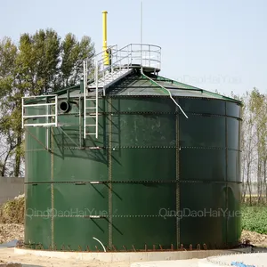 Tanque de acero fundido de vidrio, tanque de almacenamiento de agua de lluvia de 10000 galones para tratamiento de agua, oferta