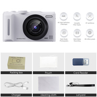 Appareil photo numérique rétro sans écran Jarvis 48MP avec pixels efficaces 4K, flash LED et zoom optique 17x-30x pour le camping