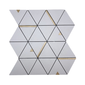 Azulejos de pared de <span class=keywords><strong>PVC</strong></span> y aluminio, diseño especial, palo de plata, para cocina y baño, sala de estar - Product Image 2