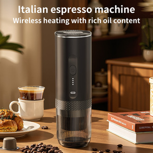 Machine à café italienne portable 80 ml, sans fil, pour voyage en extérieur, cafetière portable, machine à expresso à capsules, multi-fonctions - Product Image 3