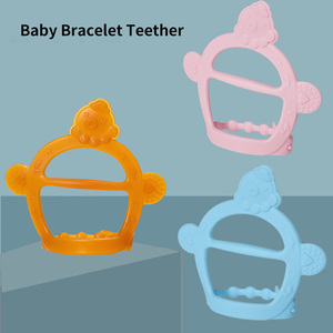 Babechee bébé anneau de <span class=keywords><strong>dentition</strong></span> aliments mous soins infirmiers Bracelets Silicone bébé jouets de <span class=keywords><strong>dentition</strong></span> à mâcher jouets de <span class=keywords><strong>dentition</strong></span> - Product Image 2