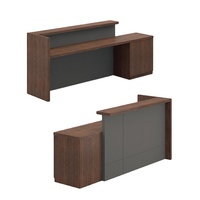 Bureau de réception moderne en bois pour école, hôpital, salon - Hauteur réglable, mobilier commercial