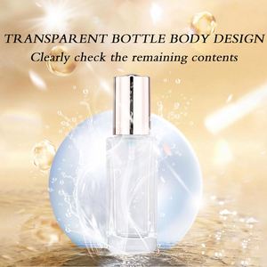 Botella de Perfume de Vidrio Grueso Transparente de 50 ml, con Fondo Plano, Tapa Plateada Mate, Pulverizador con Bomba, Impresión de Pantalla y Logotipo Personalizado, OEM de Lujo - Product Image 4
