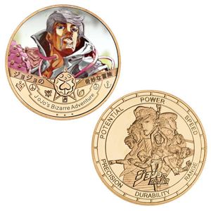 10 Monete Commemorative in Metallo Placcato Oro del Cartone Animato Giapponese 'Le Bizzarre Avventure di <span class=keywords><strong>Jojo</strong></span>' - Product Image 4