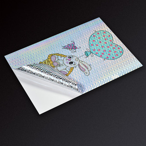 Impresora de inyección de tinta autoadhesiva holográfica de página completa autoadhesiva de chorro de tinta impermeable autoadhesiva A4 imprimible - Product Image 2