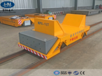 Conception personnalisée en fonction des conditions de travail. Chariot de transfert sur rail à batterie de 15 tonnes, à châssis en V, avec une longue autonomie