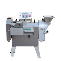 Cortador de Patatas Multifuncional, Rebanador de Verduras Automático, Picador de Acero Inoxidable, Procesador de Alimentos Eléctrico de Doble Cabezal, Comercial
