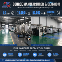 Lames de broyeur industriel pour le recyclage du plastique, pour la ligne de granulation des déchets de bouteilles PET, tuyaux PVC, fûts HDPE