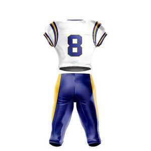 Uniforme de football américain au style unique, 180g, polyester imprimé, respirant, équipe nationale de football personnalisée - Product Image 4