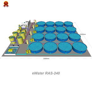 100m3 peralatan akuakultur sirkulasi air untuk tiram dan pertanian ikan Tilapia dengan penyaring dan Drum Protein Skimmer - Product Image 1
