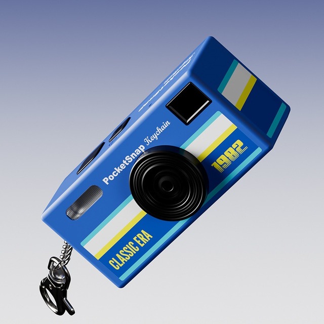 1980s Film Camera Style Digital Camera - Iconic Lens + Viewfinder Layout, Portable, 8 Vintage Colors