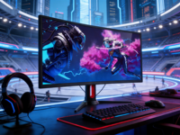 En stock, moniteur d'ordinateur 24 pouces 4K pour la maison et le bureau, 3840*2160p, plat, 60Hz, 4ms