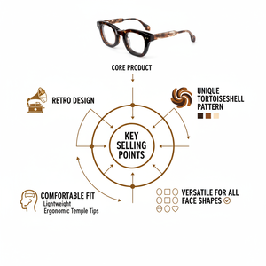 Elegante tortuga y Negro redondo negrita Marco de acetato diseñador Unisex <span class=keywords><strong>moda</strong></span> diaria visión duradera gafas ópticas - Product Image 4