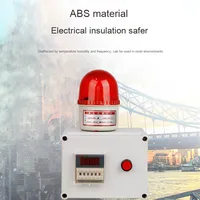 Équipement industriel, minuterie numérique, réveil, son, lumière, compte à rebours, rappel, produit en plastique, systèmes d'alarme