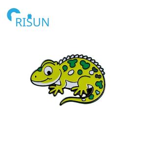 Fabrication d'insigne en métal Reptile animaux émail broches broche personnalisé mignon <span class=keywords><strong>Pogona</strong></span> lézard Cocktail Gecko emblème épinglette - Product Image 3